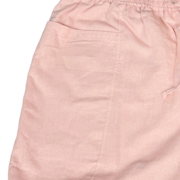 Gloria Vanderbilt Jenna Bermuda Shorts Pastel Pink Linen Size: 2X - Picture 6 of 12